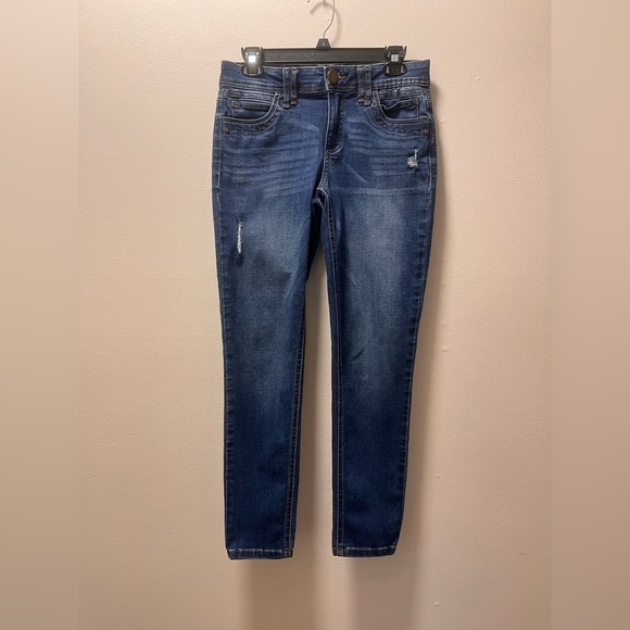 Democracy Denim - Democracy Ab Technology Flattering Modern Tapered Leg Stretch Jeans, Sz 4, Blue